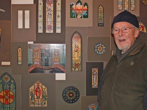 Grand Bend stained glass artist Christopher Wallis is exhibiting his detailed drawings in his 50-year retrospective open house, in conjunction with the Grand Bend studio tour May 4 and 5, 2013. (PHOTO SUBMITTED/FOR THE OBSERVER/QMI AGENCY)
