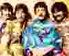 Ringo Starr, John Lennon, Paul McCartney, George Harrison in a promo image for The Beatles Sgt. Pepper's Lonely Hearts Club Band in 1967. (WENN file photo)