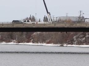The level of the Mattagami River in Timmins continues to rise. Timmins Times LOCAL NEWS photo by Len Gillis.