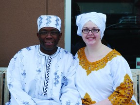 Airdrie, Alta. - Airdrie residents Prince and Ada Roberts have recently created a multicultural society to help newcomers make connections. The duo pose for a photo, April 20.
