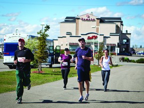 Teams compete during the Boys and Girls Club of Airdrie and District's inaugural Capital One Race for Kids, last year. This year's event will take place June 1 and organizers are looking for more teams to register.