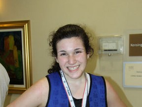 Kingston’s Ali Rosen, 17, won the women’s welterweight title at an Ontario Golden Gloves boxing tournament in London on the weekend. (Submitted photo)