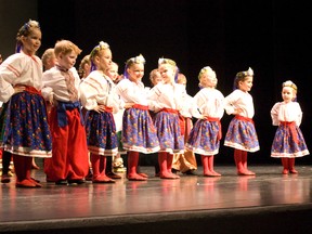 Fairview Veselka dancers perform traditional folkloric dances...