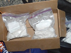 1.2 kg of cocaine with an estimated street value of$125,800 was seized in a vehicle stop by ALERT’s Grande Prairie Combined Forces Special Enforcement Unit (CFSEU) team on April 18 on Highway 43 near Grande Prairie.
Supplied photo