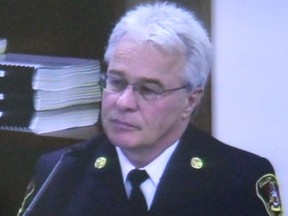 Fire Chief Paul Officer talked about his interactions with Robert Nazarian during testimony on Tuesday.
Photo by JORDAN ALLARD/THE STANDARD/QMI AGENCY