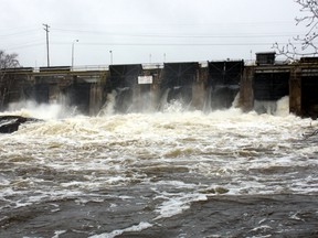 The Sturgeon River at Sturgeon Falls is raising concerns about flooding in West Nipissing.