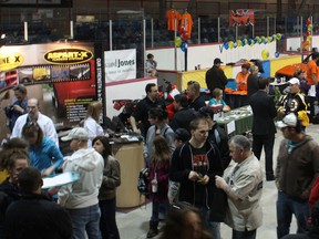 Members of the Schumacher Lions Club are ready to host the 66th annual Sportsman Show on Saturday and Sunday at the McIntyre Arena and Curling Club. The event is one of Timmins’ true signs of spring and always attracts large crowds, like the one seen here at last year’s show.