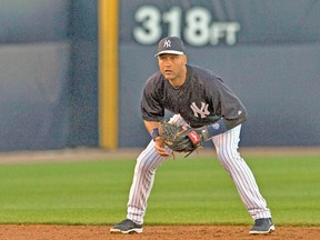 Yankees superstar Derek Jeter is yet to play this season due to a broken bone in his leg. (REUTERS)
