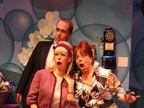 Michael Hogeveen, left, Jane Miller, Blair Irwin and Debbie Collins star in Suds, the Rocking 60's Musical Soap Opera, at the Sudbury Theatre Centre. See video at www.thesudburystar.com JOHN LAPPA/THE SUDBURY STAR/QMI AGENCY