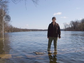 PETE FISHER Northumberland Today
Arneice Salata owner of Trent River Cottages in Hastings is getting very concerned about the rising water on the Trent River. All four of her docks are now under water and the water is steadily rising and is only a few feet away from her cottages.