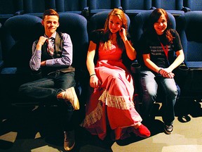 Ryder Simpson, Cassidy Craner and Sydney Sieg all played a part in the Hawk Filmfest, held on Monday, April 22.