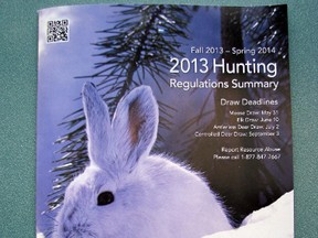 The Ministry of Natural Resources 2013 Hunting Regulations Summary details changes to the application process for the special big game tag draws this year. Paper application forms are no longer being used or accepted as all entries must be submitted electronically prior to the draw date deadline.
Daily Miner and News Photo