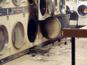 Laundromat fire