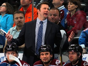 Joe Sacco was fired by the Avalanche a day after the team wrapped up their lockou-shortened season. (Doug Pensinger/Getty Images/AFP/Files)