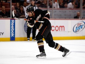 Joffrey Lupul got some valuable playoff experience while with the Anaheim Ducks. (AFP)