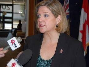 Ontario NDP leader Andrea Horwath said her party will push for an inquiry on mining safety in Ontario. Jonathan Migneault The Sudbury Star
