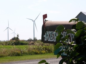 Wind turbines on Wolfe Island can be seen across the road from the home of Ed and Gail Kenney.
Ian MacAlpine The Whig-Standard