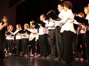 The Timmins Concert Singers, led by conductor Lauri-Ann Loreto-Neal, opened up for crooner Michael Ciufo at a benefit concert for Spruce Hill Lodge on Saturday. The performance marked the last time the Concert Singers will take the stage until their annual Fall Concert.
