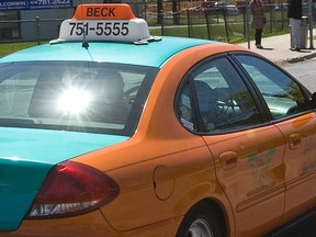 A Beck cab in Toronto. (Toronto Sun files)