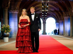 Dutch Crown Prince Willem-Alexander and his wife, Crown Princess Maxima, arrive Monday night at a gala dinner on the eve of his installation as King of the Netherlands. Willem-Alexander and Maxima are personally popular, but will have to prove to an increasingly skeptical public that the monarchy is relevant – and worth the cost – in the 21st century.