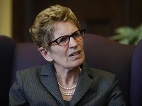 Premier Kathleen Wynne sits down for a one-on-one interview with Christina Blizzard Monday, April 29, 2013. (Craig Robertson/Toronto Sun)