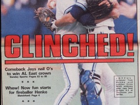 The 1989 Blue Jays managed to win the East Division title after ending April with a 9-16 record and this season's squad is hoping to do the same. (TORONTO SUN/FILES)