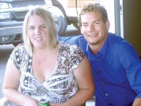 Sheila Albrecht, one of the organizers of a suicide prevention fundraiser and awareness campaign being held at the Perth East Recreation Centre on Saturday, is shown with her late cousin John Marc Horst. (SUBMITTED PHOTO)