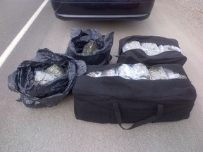 A sample of some of the drugs seized by RCMP in Jasper, Alta. between April 24 and 25.