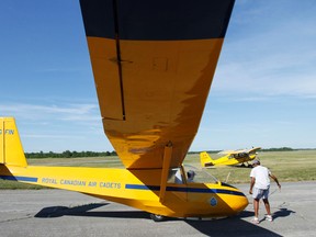Air Cadets earn their glider wings at the Central Region Gliding School at Canadian Forces Detachment Mountain View in Prince Edward County, south of Belleville, last summer (2012). JEROME LESSARD/The Intelligencer/File photo