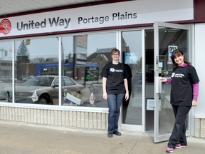 Portage Plains United Way has moved to 20 Saskatchewan Ave. E. Office administrator Jennifer Sneesby, left, and executive director Michelle Cudmore-Armstrong want it to be a welcoming place. (CLARISE KLASSEN/Portage Daily Graphic)