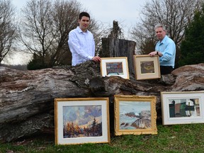 Clayton Kenyon (left) and Mark Skeffington recently launched an online art gallery designed to make buying fine art easy, affordable and enjoyable.