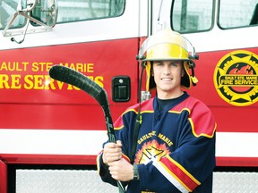 Sault Ste. Marie firefighter Jordan Cumming is ready for the 8th annual Sault Ste. Marie Professional Firefighter Hockey Marathon. The fundraiser will take place Friday and Saturday at John Rhodes Community Centre.