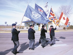 The Legion colour party marched down Veteran’s Way, kicking off the Spring Rally the morning of Saturday, Apr. 27. The rally brought well over a hundred delegates to the local branch, but president Dave Watt is warning that a recent drop in participation is endangering the viability of the Devon Legion.