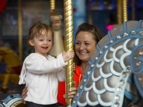 Three-year-old Talitha Decker, with her mother Nicole Moores, was recently diagnosed with a very rare heart and lung condition known as pulmonary hypertension. With no known cure, the family is hoping to raise $10,000 locally for research into the disease. SUPPLIED PHOTO