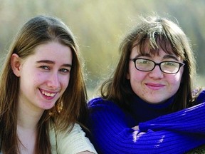 Two high school students, Ashley Clark (left) and Hannah Ellsworth, are hoping to raise money to help fellow youth artists get published with an afternoon arts fundraiser on May 5.      ROB MOOY - KINGSTON THIS WEEK