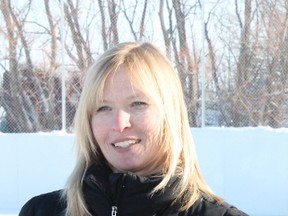 Cindy Kowalski of the Community Places grants program pictured at an event earlier this year. The Community Places program gave funds to a number of projects in the Central Plains this year including $25,000 to Sprucedale Industries Inc. in Austin to aid in the construction of their new building. (FILE PHOTO)