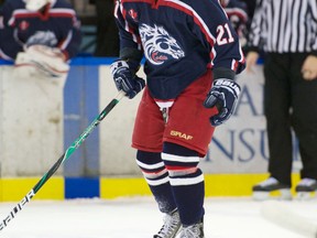 Colts forward Mitch Zion scored the winner in a 5-4 decision over Longueuil on Friday afternoon.File Photo Robert Lefebvre