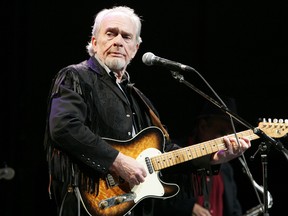 Merle Haggard stands outside his tough-guy image, living with it, not through it, John Varty writes.