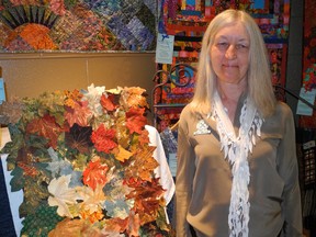SARAH DOKTOR Simcoe Reformer
Mary Ann Rich of Simcoe was the featured artist at the  Norfolk County Quilters' Guild's  Traditions and Transitions Quilt Show at the Vittoria and District Community Centre on Sunday.