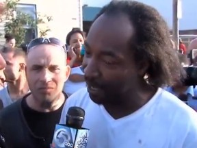 Charles Ramsey, the man who rescued Amanda Berry, is seen in this screen grab from an interview he gave Cleveland's ABC affiliate.