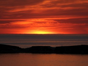 Kincardine's Macpherson Park - Sunset on Lake Huron. May 1, 2013. (TROY PATTERSON/KINCARDINE NEWS)