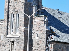 The cost to repair the fascia and steeple of St. Anthony’s Cathedral has been astronomical, nearing the $1 million mark, leaving the diocese in a struggle to foot the bill.