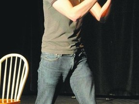Jayson McDonald stars in the show he created, Giant Invisible Robot, which won several awards and rave reviews since opening in 2006. The show is on for two nights at The ARTS Project, Friday and Saturday. (Richard Gilmore)