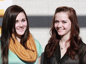 Sydney Shannon, 17, and Shyanne Barker, 16, won bronze in videography at the regional Skills Canada competition on April 27-28.
Celia Ste Croix | Whitecourt Star