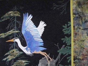 Engelina Van Essen's heron quilt. (RITA MARSHALL QMI Agency)