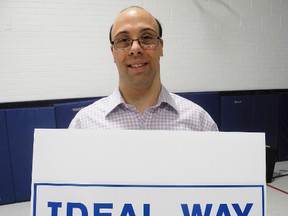 SARAH DOKTOR Simcoe Reformer
Robert Hajjar, co-founder of IDEAL Way, spoke to students at Elgin Avenue Public School on Tuesday. He encourage students to reach their potential and end bullying.