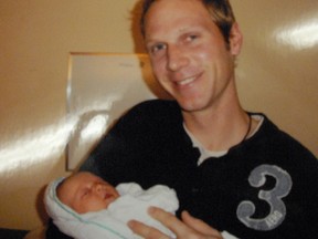 Tim Bosma with his daughter. (Photo courtesy the Bosma family)