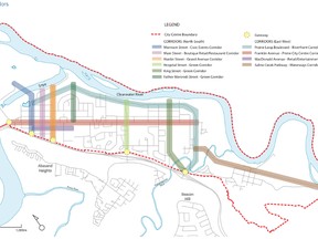 These plans show the proposed footbridge to MacDonald Island Park. SUPPLIED