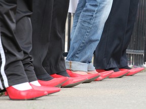 The Walk a Mile in Her Shoes event took place on Thursday, May 9, 2013 in Melfort.