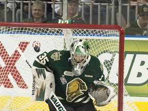 Sault native Jake Patterson will be in goal for the Knights tonight for Game 7 of their championship series against the Barrie Colts.